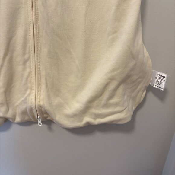 Sleep Sack Cream Colour Double Zipper 6-12 months Cotton Fiemol - Picture 6 of 7